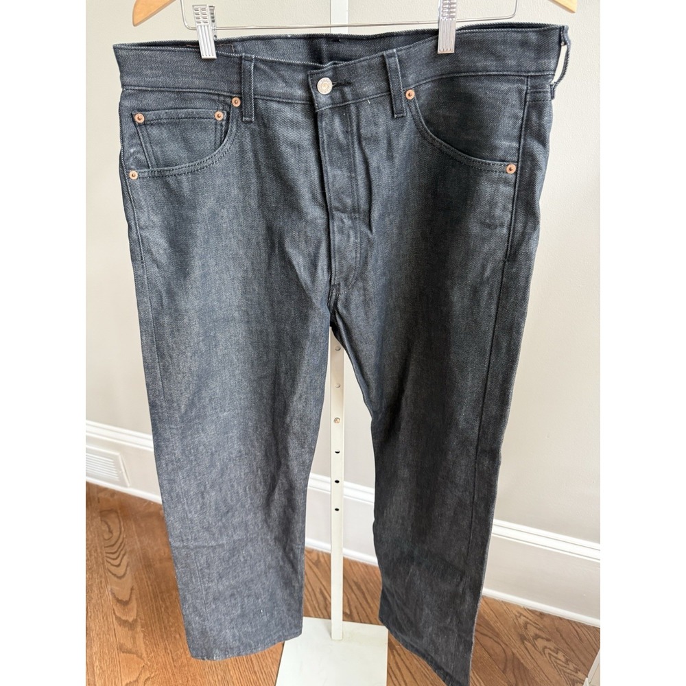 Levis 501 Original Jeans Mens FITS 36x30 Blue Button Fly NWOT - Picture 2 of 7